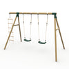 Plum® Loris™ Wooden Swing Set - Double Swing & Ladder