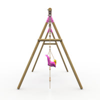 Plum® Loris™ Wooden Swing Set - Single Swing, Baby Seat & Ladder product image