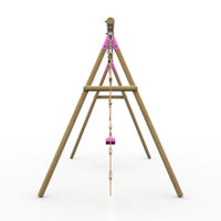 Plum® Loris™ Wooden Swing Set - Single Swing, Trapeze & Ladder product image
