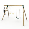 Plum® Loris™ Wooden Swing Set - Single Swing, Trapeze & Punch Bag
