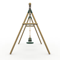 Plum® Gibbon™ Wooden Swing Set - Double Swing, Disc Seat & Rope product image