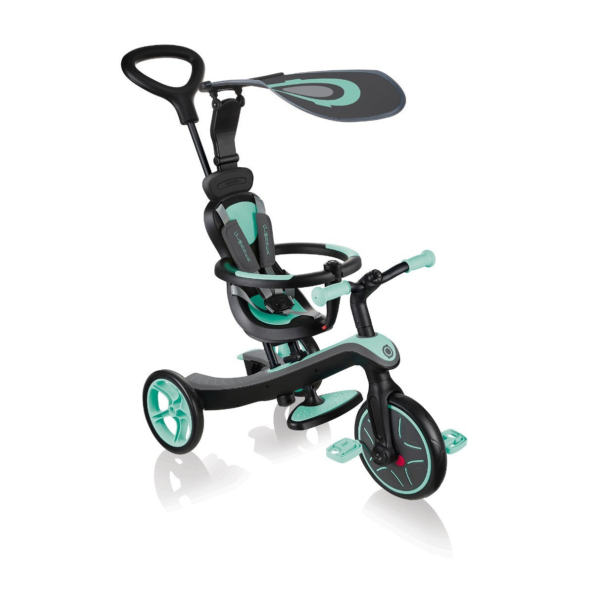 GLOBBER 4in1 EXPLORER TRIKE ミント Globber Explorer Trike 4 in 1 – Plum Play UK