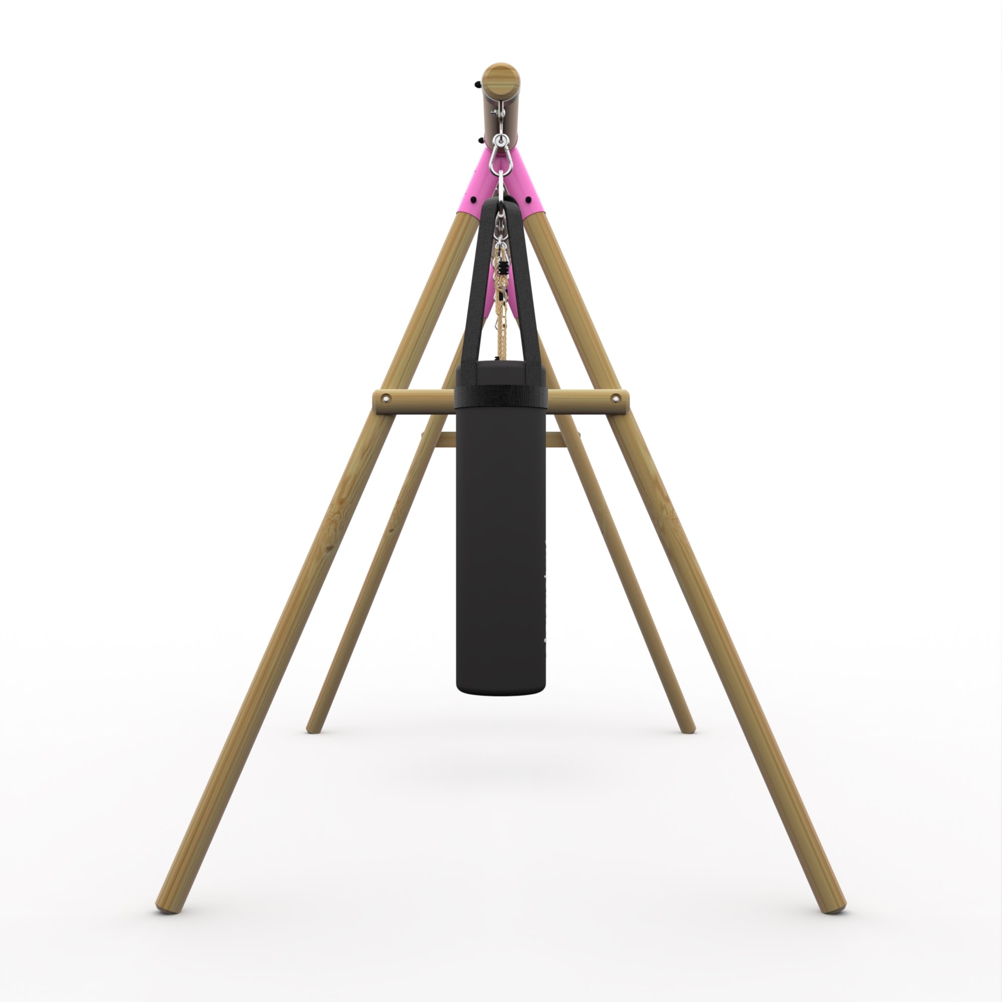 Buy Gibbon Wooden Swing Set with Trapeze & Punch Bag – Plum Play UK