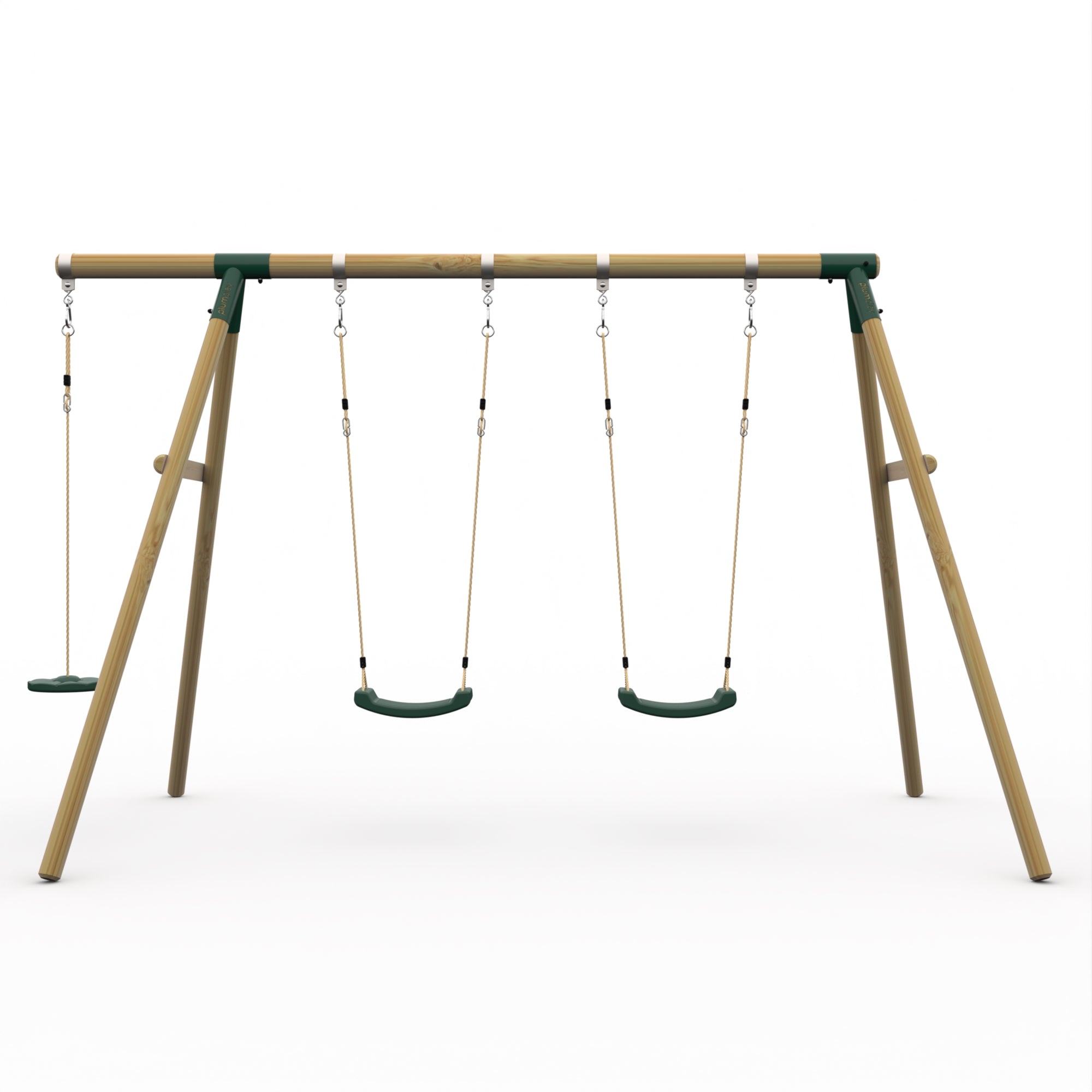 Plum® Wooden Double Swing Set Monkey Seat Loris™ - Main Image