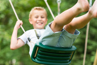 Plum® Meerkat Wooden Swing Set - Glide Nest Swing, Rope, Glider, Deck & Slide product image