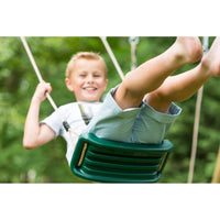 Plum® Marmoset™ Wooden Swing Set - Single Swing & Glide Nest Swing product image