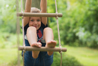 Plum® Meerkat Wooden Swing Set - Glide Nest Swing, Rope, Glider, Deck & Slide product image