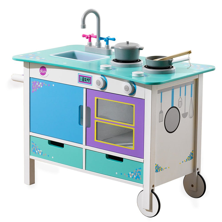 41049 wooden trolley kitchen