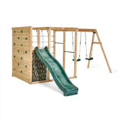 Plum® Wooden Climbing Cube Climbing Frame with Swing Arm