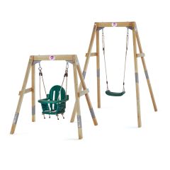 Plum® Wooden Growing Swing Set