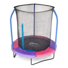 6ft Trampoline with Enclosure - Blue/Green & Pink/Purple (reversible)