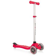 Globber Primo Starlight Three Wheel Scooter in Red