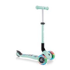 Globber 3 Wheeled Scooter Junior Foldable Fantasy Lights - Mint