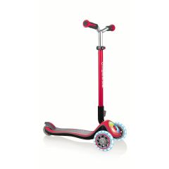 Globber Elite Prime 3 Wheel Scooter with Lights - Red
