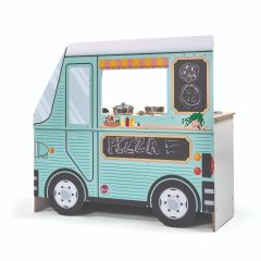 2-in-1 Wooden Street Food Truck and Kitchen